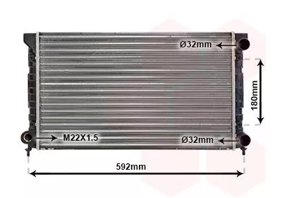 Van Wezel 58002071 Радиатор охлаждения двигателя