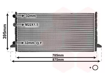 Van Wezel 58002121 Радиатор охлаждения двигателя