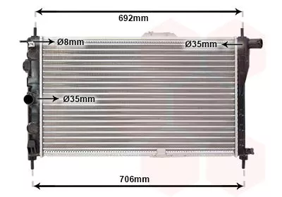Van Wezel 81002001 Радиатор охлаждения двигателя
