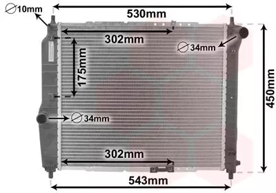 Van Wezel 81002066 Радіатор охолодження двигуна