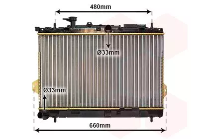 Van Wezel 82002097 Радиатор охлаждения двигателя
