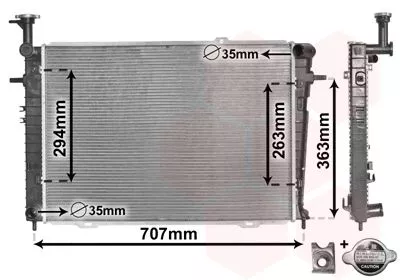Van Wezel 82002210 Радиатор охлаждения двигателя