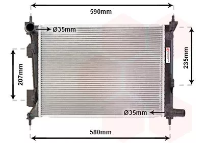 Van Wezel 82002277 Радиатор охлаждения двигателя