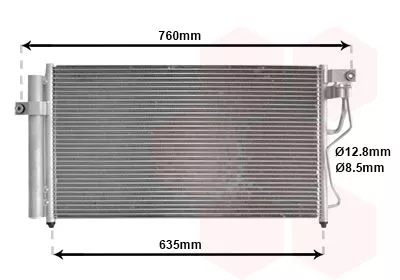 Van Wezel 82005178 Радіатор кондиціонера