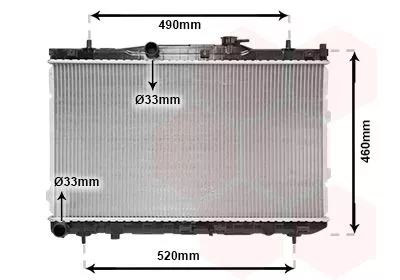 Van Wezel 83002074 Радиатор охлаждения двигателя