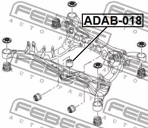 Febest ADAB-018 Сайлентблок балки