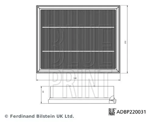 Blue Print ADBP220031 Воздушный фильтр