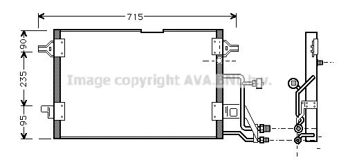 AVA QUALITY COOLING AI 5116 Радиатор кондиционера