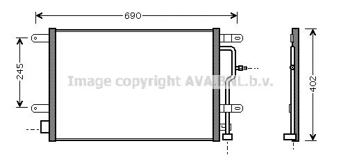 AVA QUALITY COOLING AI 5194 Радиатор кондиционера