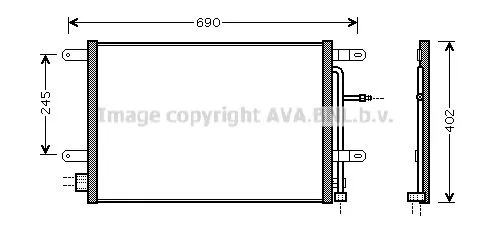 AVA QUALITY COOLING AI5238 Радіатор кондиціонера