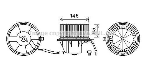 AVA QUALITY COOLING AI8375 Вентилятор салону