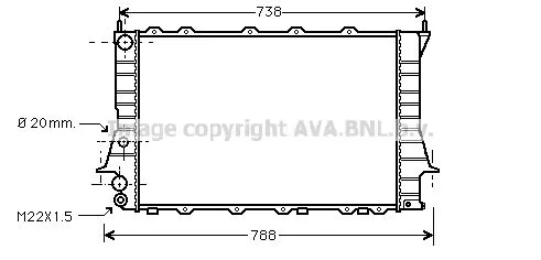 AVA QUALITY COOLING AIA 2077 Радиатор охлаждения двигателя
