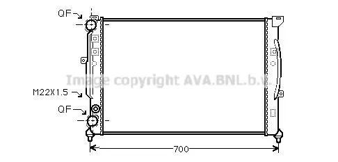 AVA QUALITY COOLING AIA 2123 Радіатор охолодження двигуна