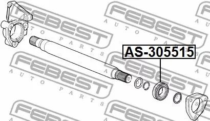 Febest AS-305515 Підвісний підшипник