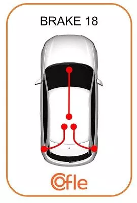 COFLE 10.4670 Трос ручного тормоза