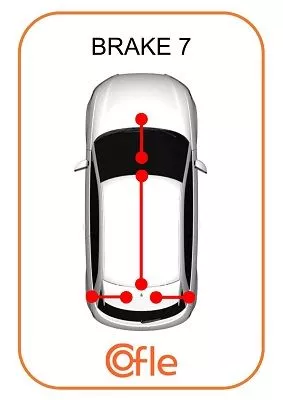 COFLE 11.6802 Трос ручного гальма