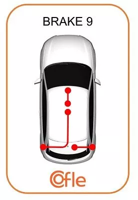 COFLE 10.4738 Трос ручного тормоза