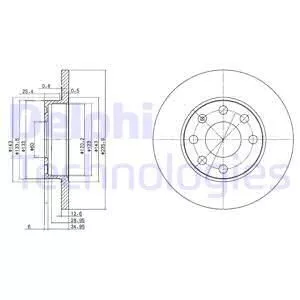 Delphi BG2148 Тормозные диски