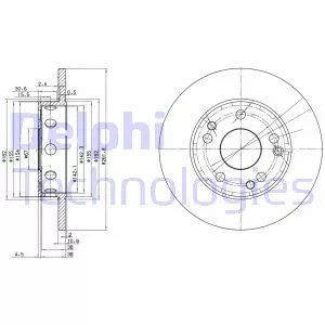 Delphi BG2288 Тормозные диски