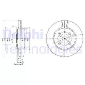 Delphi BG2347 Гальмівні диски