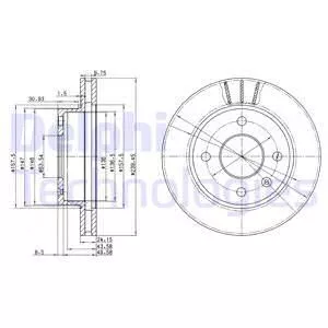 Delphi BG2367 Тормозные диски