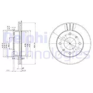 Delphi BG2632 Тормозные диски