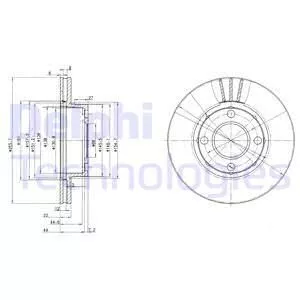 Delphi BG2668 Гальмівні диски