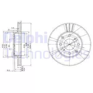 Delphi BG2673 Тормозные диски