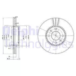 Delphi BG2693 Гальмівні диски