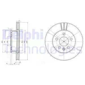 Delphi BG2717 Тормозные диски
