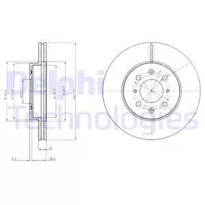 Delphi BG2759 Гальмівні диски