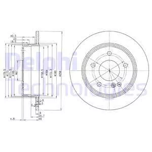 Delphi BG2761 Гальмівні диски