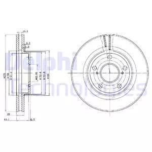 Delphi BG2782 Тормозные диски