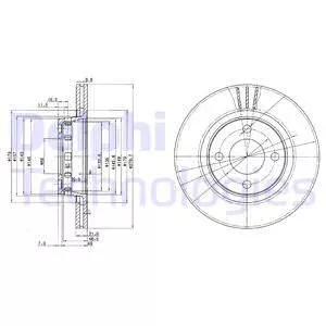 Delphi BG2784 Гальмівні диски