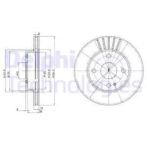 Delphi BG2802 Тормозные диски