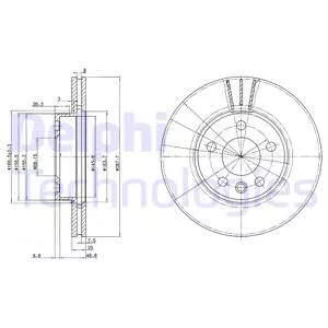 Delphi BG3025 Гальмівні диски