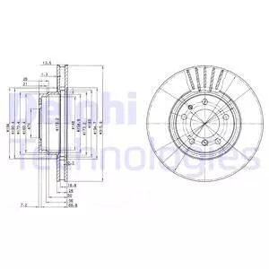 Delphi BG3039 Тормозные диски