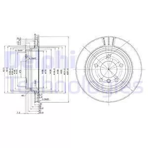 Delphi BG3042 Гальмівні диски