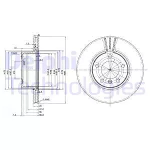 Delphi BG3043 Тормозные диски