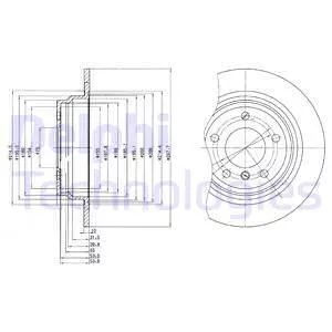 Delphi BG3044 Тормозные диски