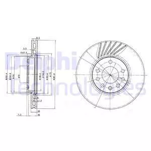 Delphi BG3142 Тормозные диски