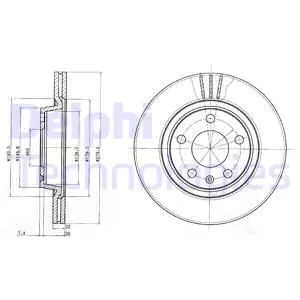 Delphi BG3198 Тормозные диски