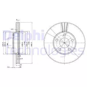 Delphi BG3199 Гальмівні диски