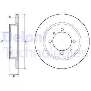 Delphi BG3203 Тормозные диски