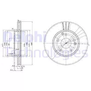 Delphi BG3240C Гальмівні диски