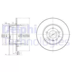 Delphi BG3274 Тормозные диски