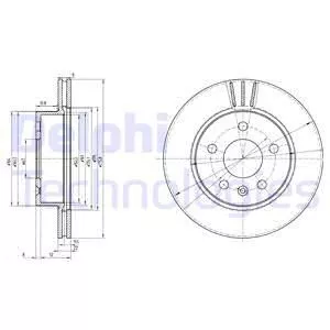 Delphi BG3296 Гальмівні диски