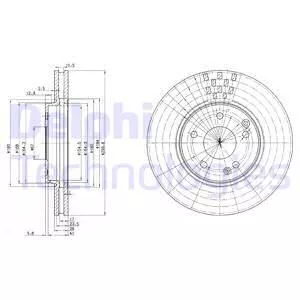 Delphi BG3396 Тормозные диски