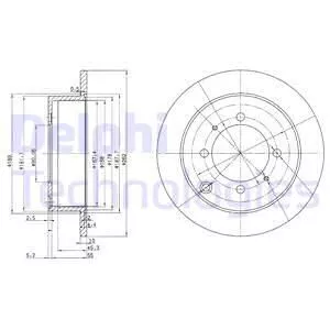 Delphi BG3400 Гальмівні диски