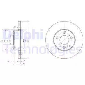 Delphi BG3415 Гальмівні диски